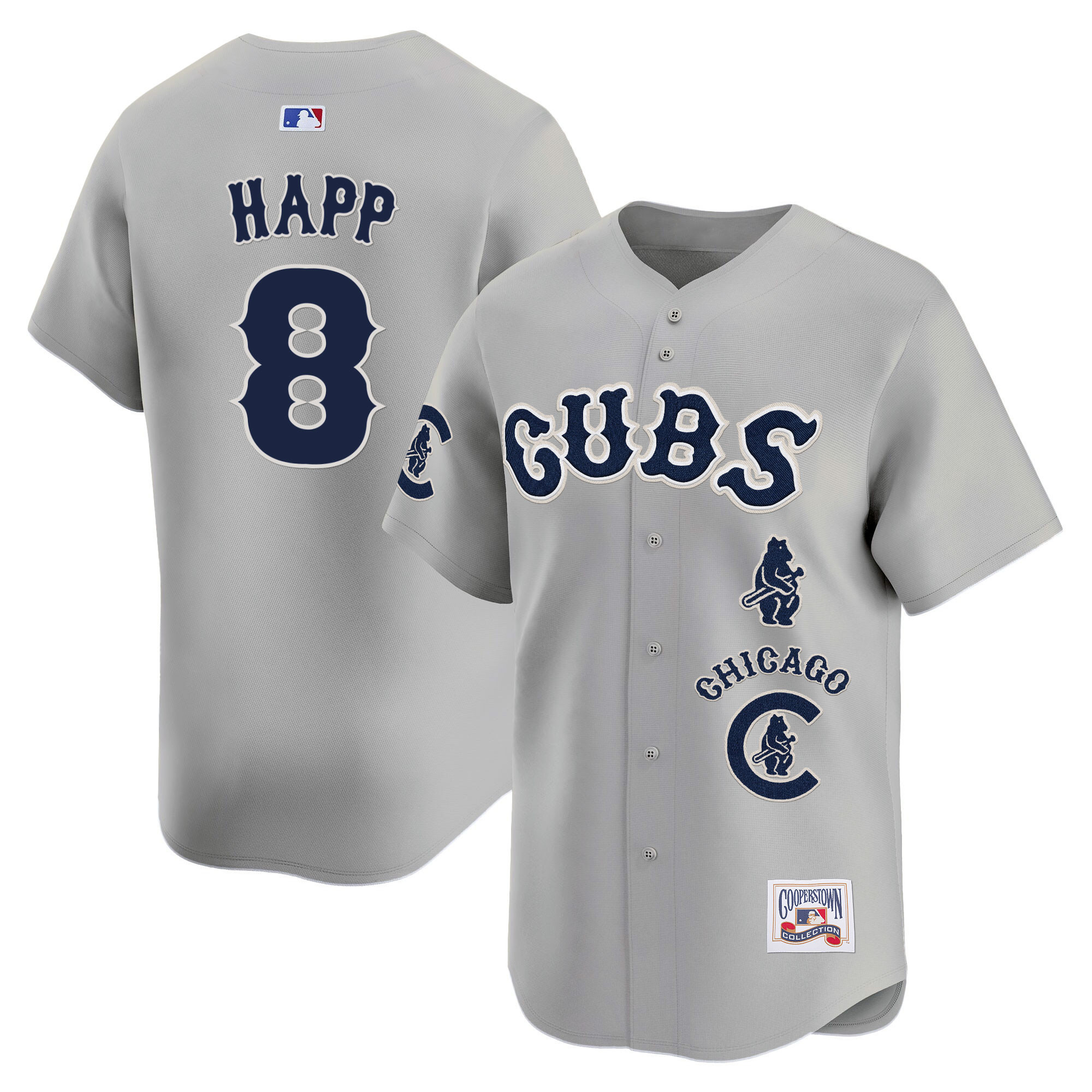 Ian Happ Men's Chicago Cubs Special Vapor Premier Limited Gray Road Jersey - All Stitched