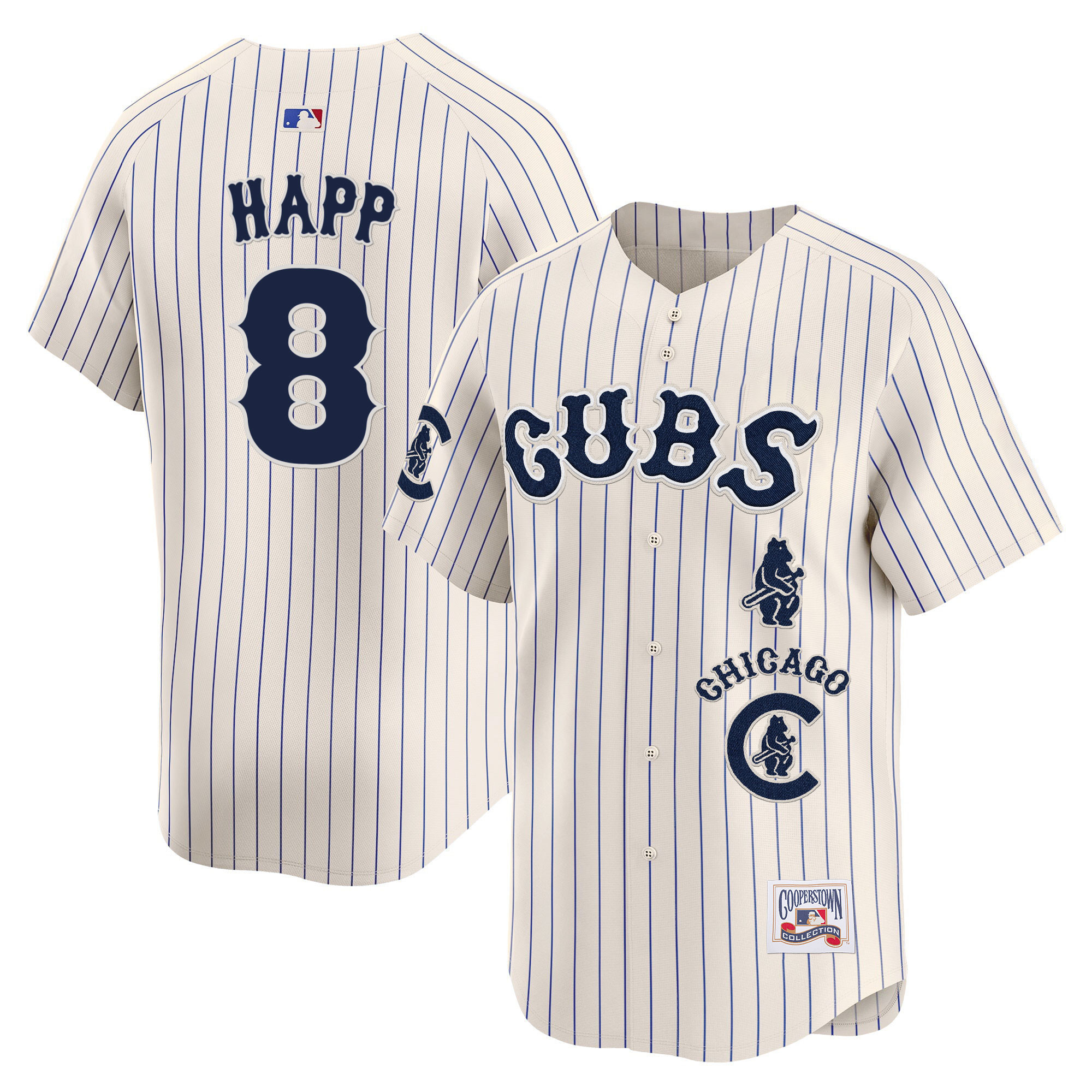 Ian Happ Men's Chicago Cubs Special Vapor Premier Limited Pinstripe Jersey - All Stitched