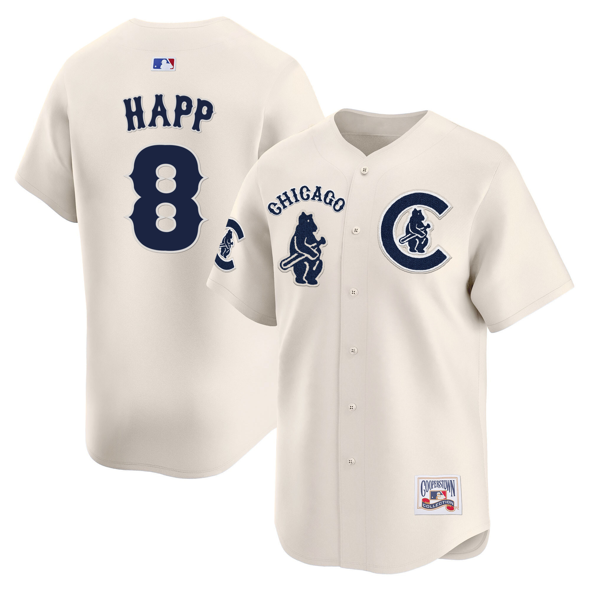 Ian Happ Men's Chicago Cubs Special Vapor Premier Limited V2 Cream Jersey - All Stitched