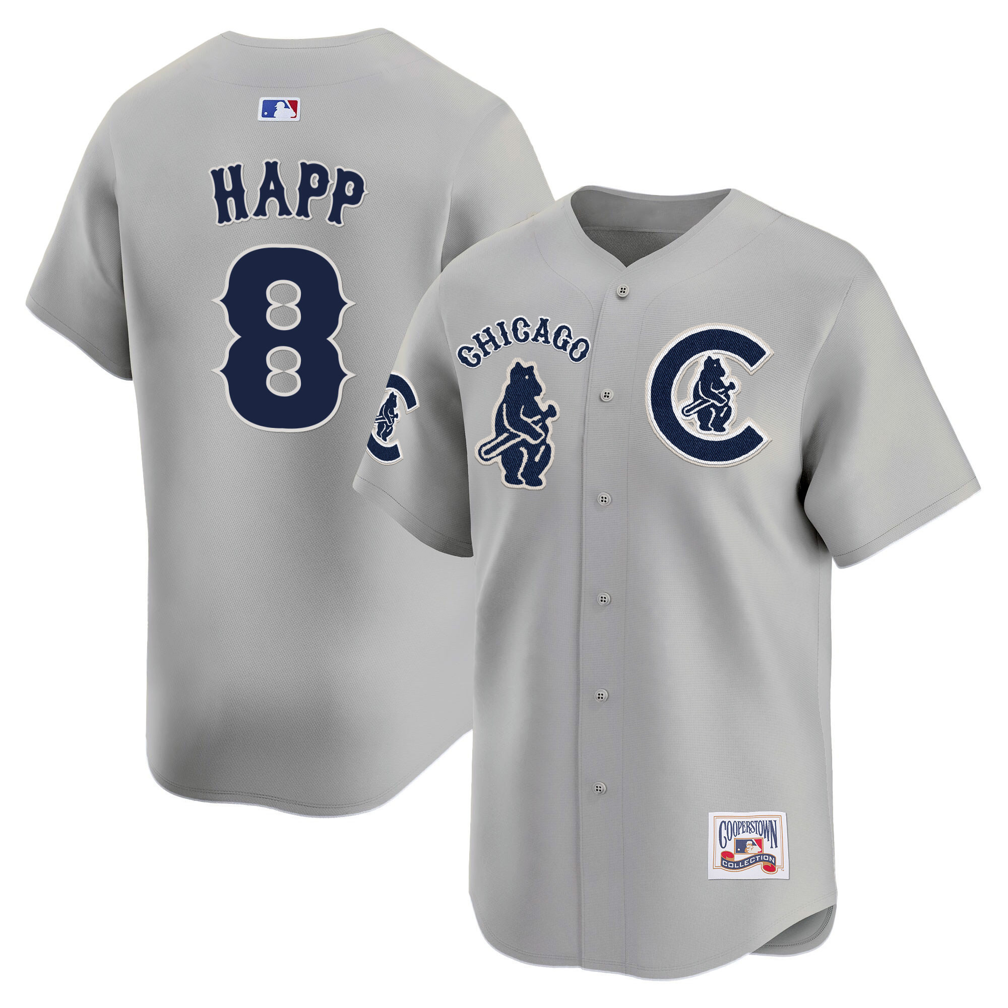 Ian Happ Men's Chicago Cubs Special Vapor Premier Limited V2 Gray Road Jersey - All Stitched