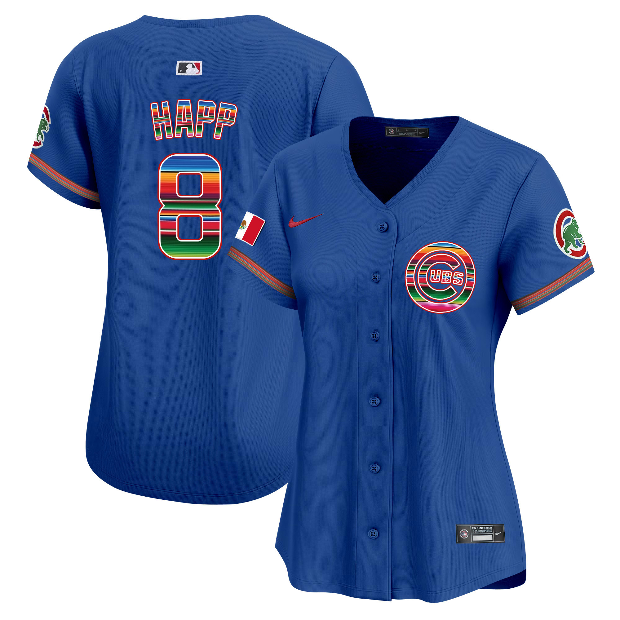 Ian Happ Women's Chicago Cubs Mexico Vapor Premier Limited Royal Jersey - All Stitched
