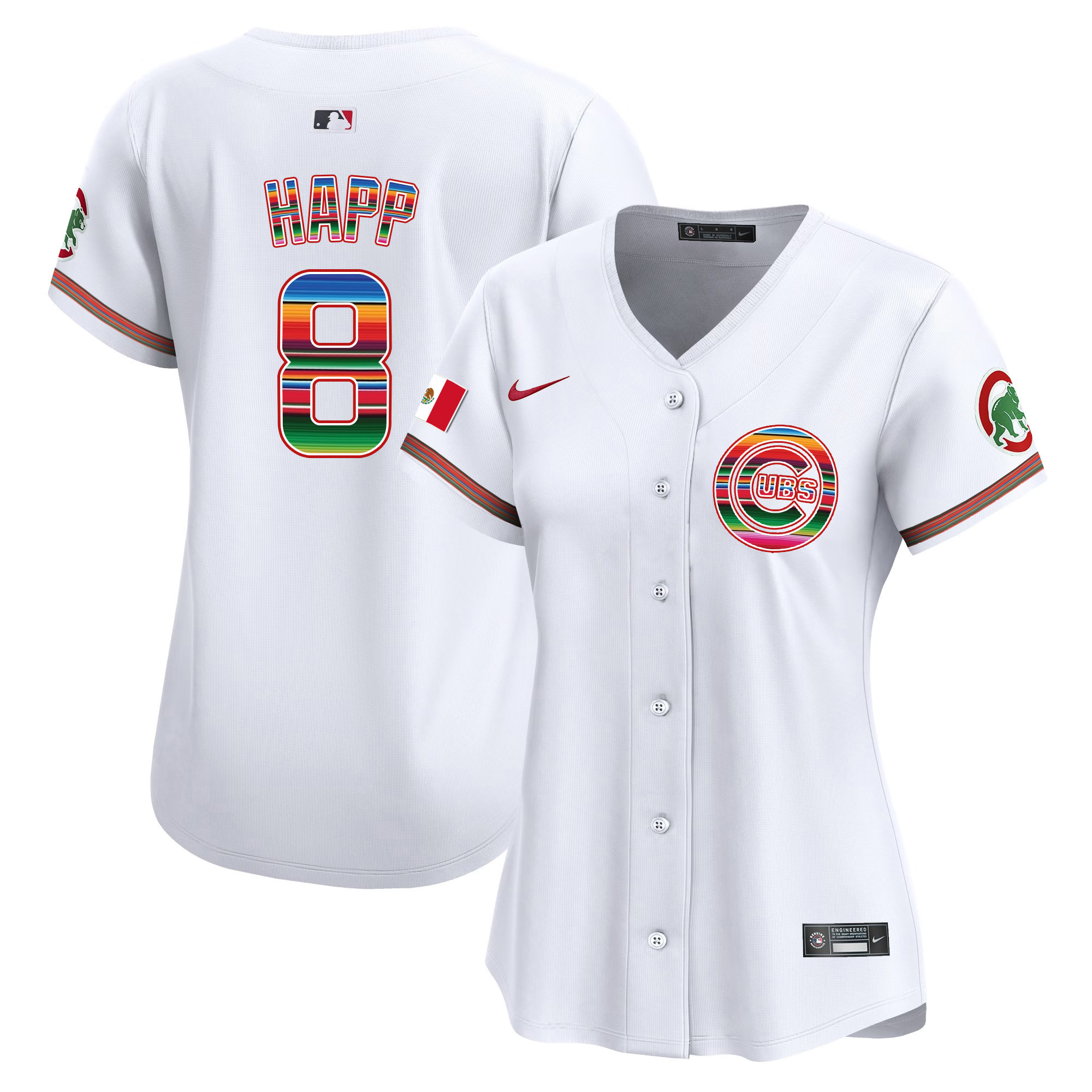 Ian Happ Women's Chicago Cubs Mexico Vapor Premier Limited White Jersey - All Stitched