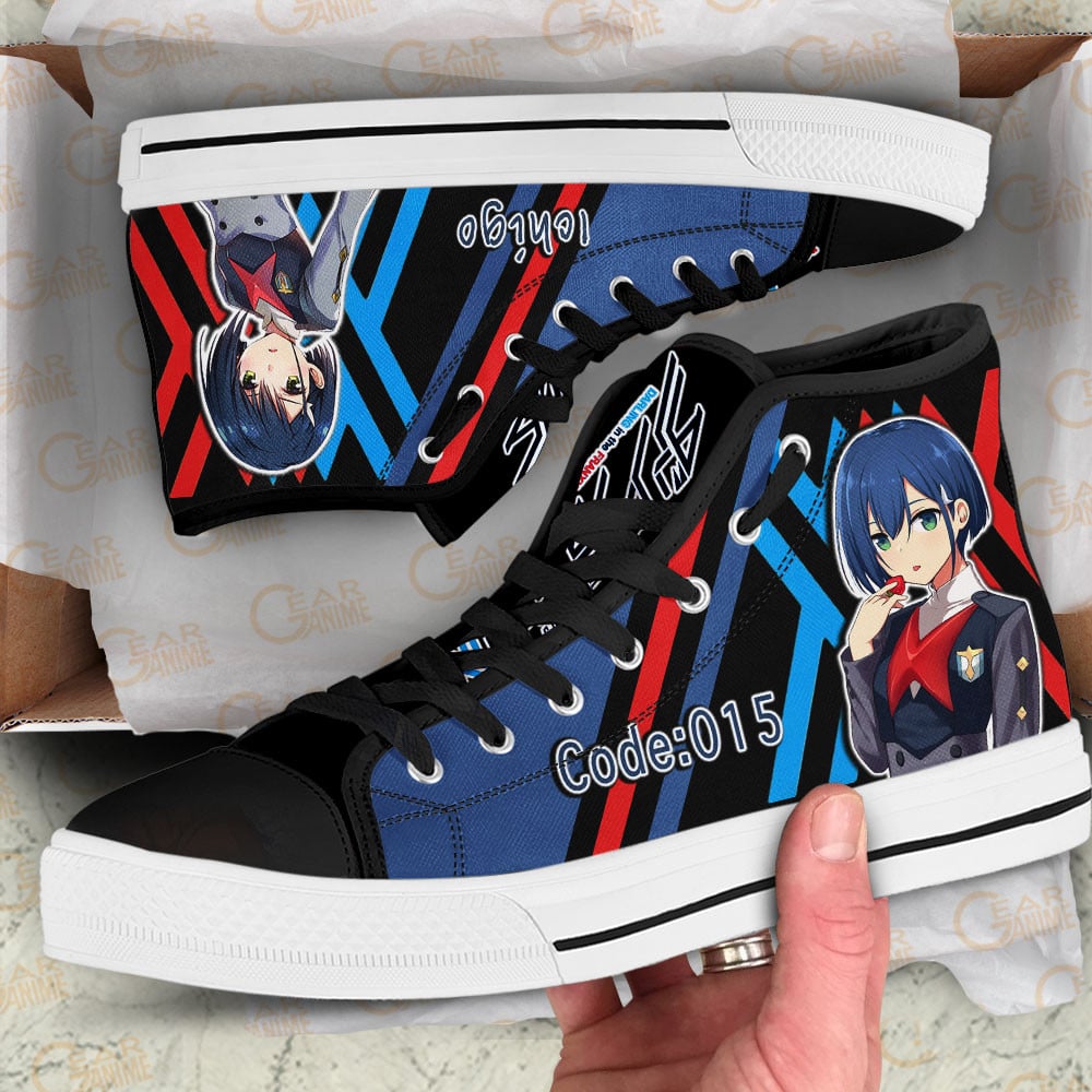Ichigo High Top Shoes Custom Darling In The Franxx Sneakers