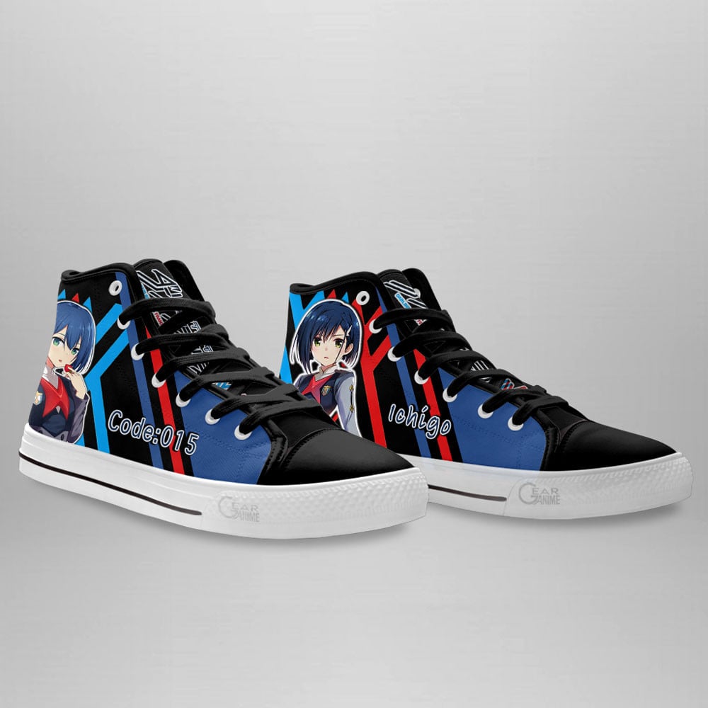 Ichigo High Top Shoes Custom Darling In The Franxx Sneakers