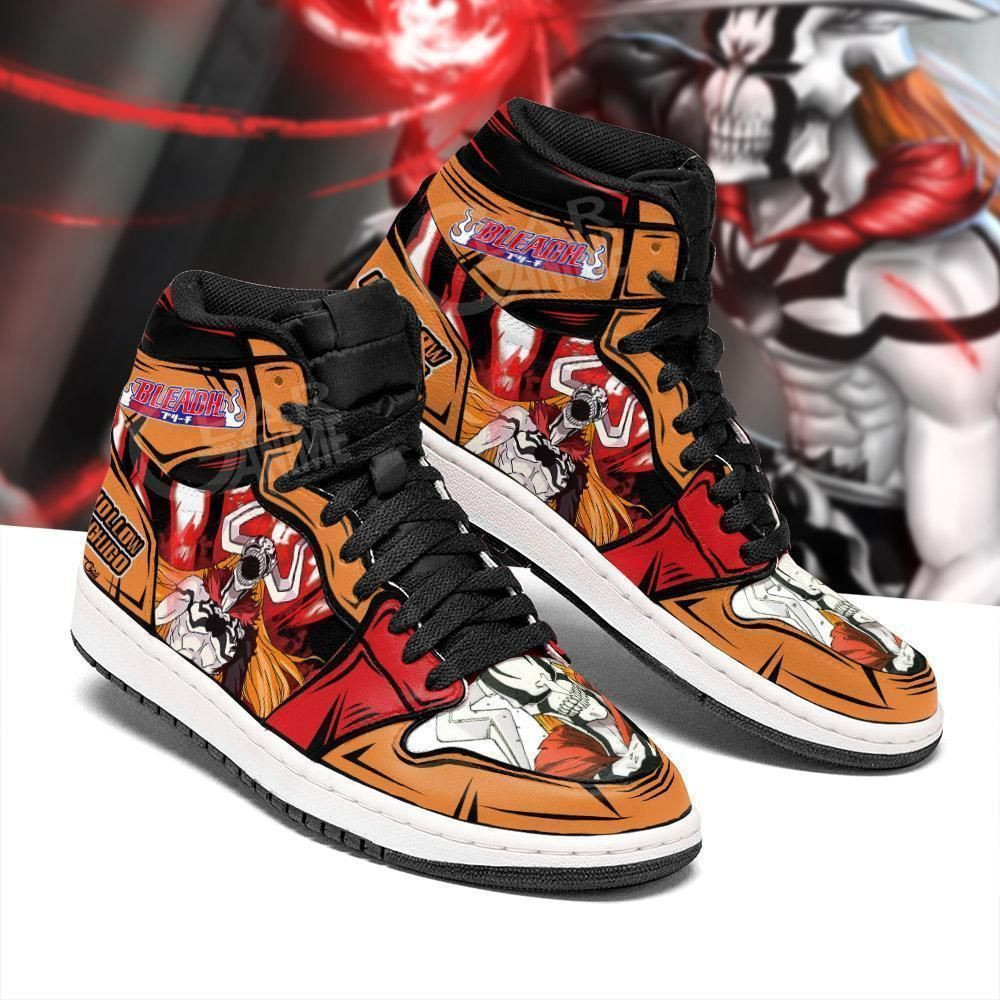 Ichigo Hollow Bleach Anime 4 High Top Air Jordan Sneaker, Air Jordan Hightop