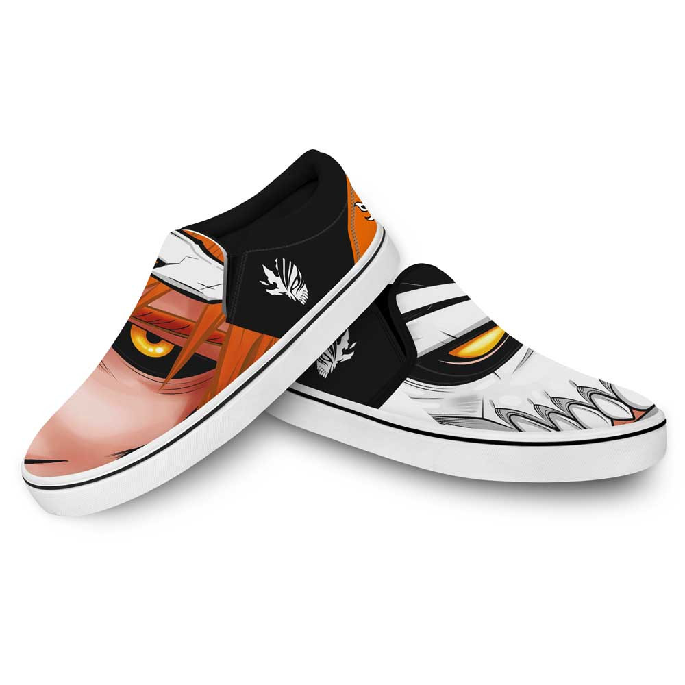 Ichigo Hollow Custom Slip-On Shoes For Bleach Anime Fans