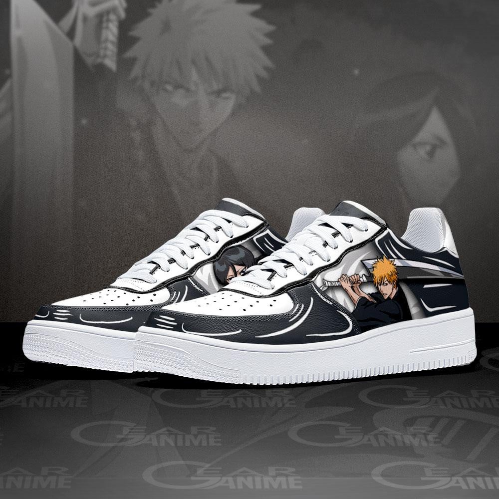 Ichigo Kurosaki And Rukia Kuchiki Air Sneakers Custom Anime Bleach Shoes