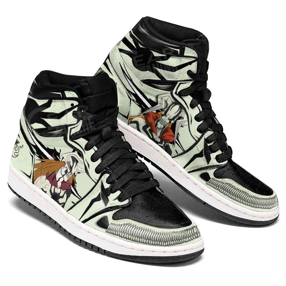 Ichigo Kurosaki Hollow Form JD1s Sneakers Anime Bleach Shoes, Air Jordan Hightop
