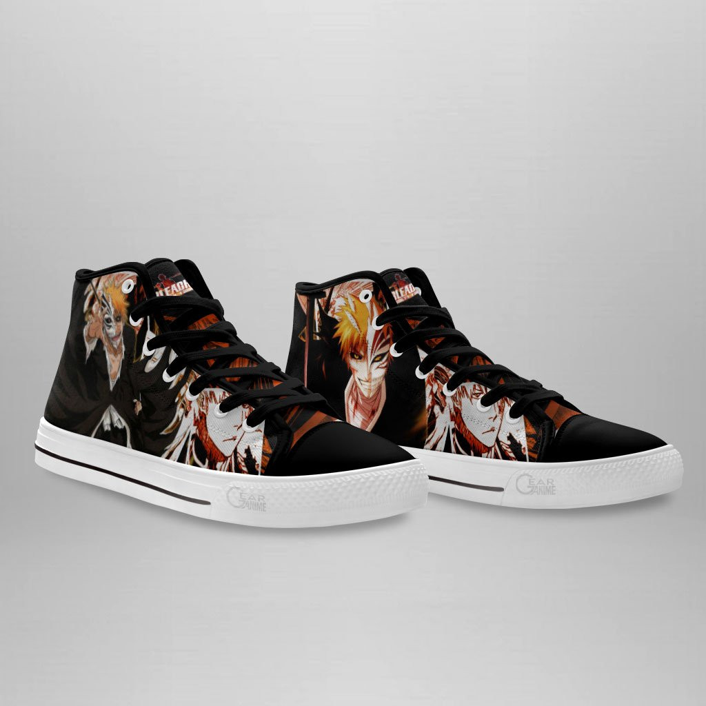 Ichigo Kurosaki Hollow High Top Shoes Custom Bleach Anime Sneakers