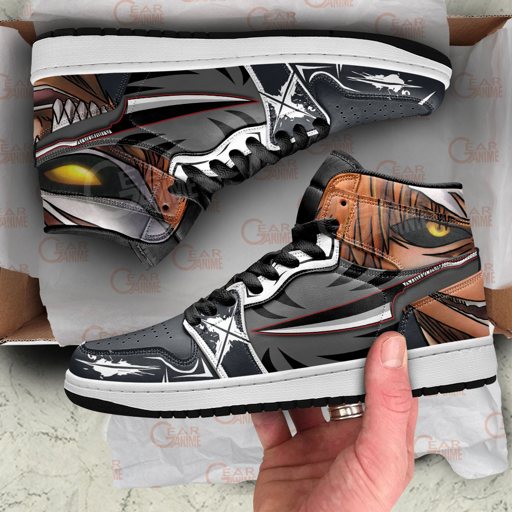 Ichigo Kurosaki JD1s Sneakers Bleach Anime Shoes, Air Jordan Hightop