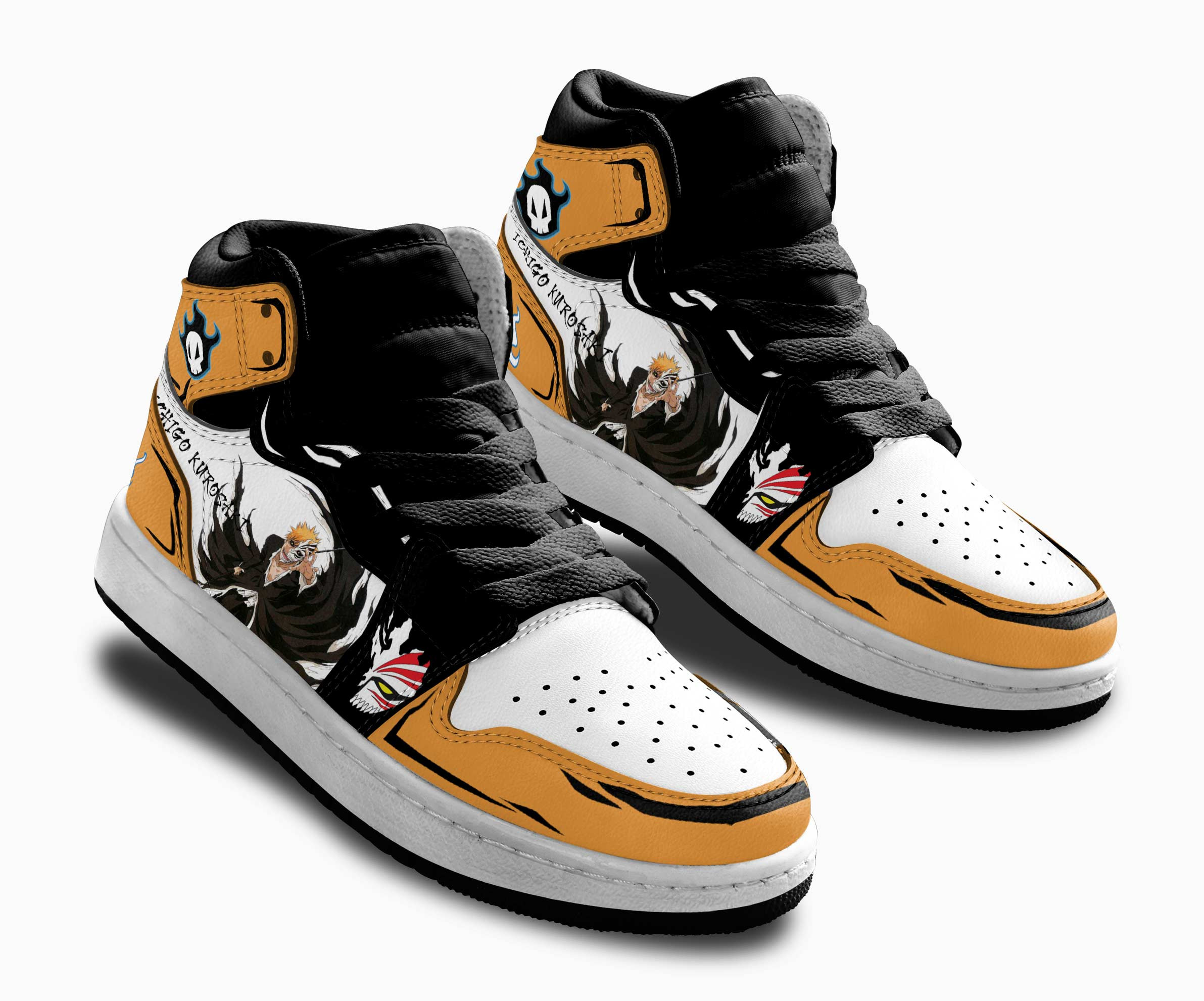 Ichigo Kurosaki Kids Sneakers Custom Anime Bleach Shoes For Kids