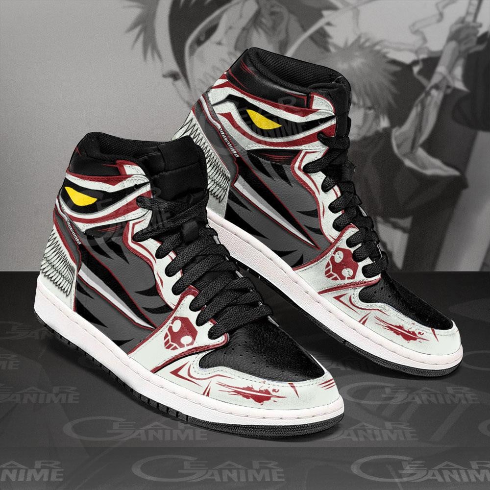 Ichigo Kurosaki Zangetsu Shikai JD1s Sneakers Anime Bleach Shoes, Air Jordan Hightop