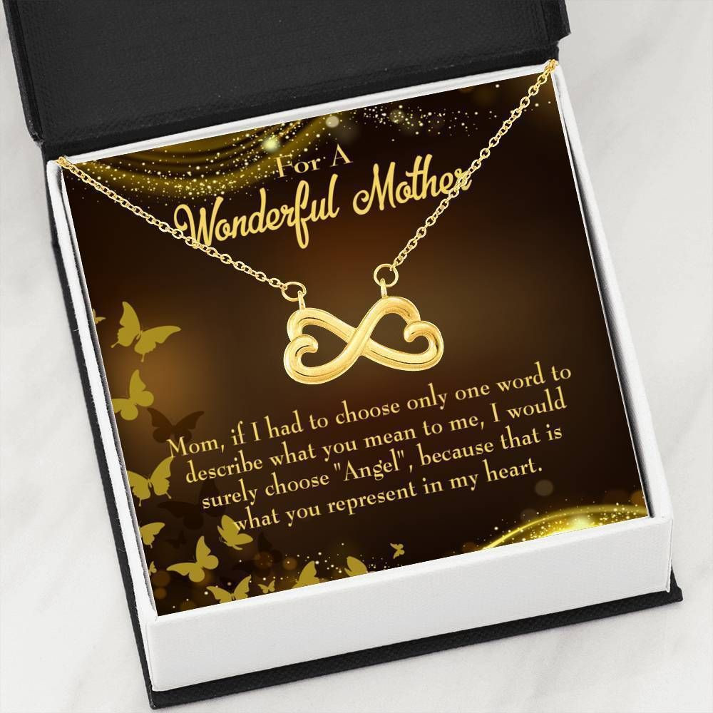 If I Had To Choose Infinity Heart Necklace Gift For Mom