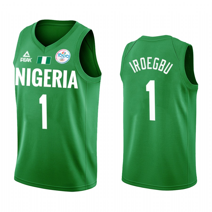 Ike Iroegbu Nigeria #1 Green 2021 Tokyo Olymipcs Limited Jersey
