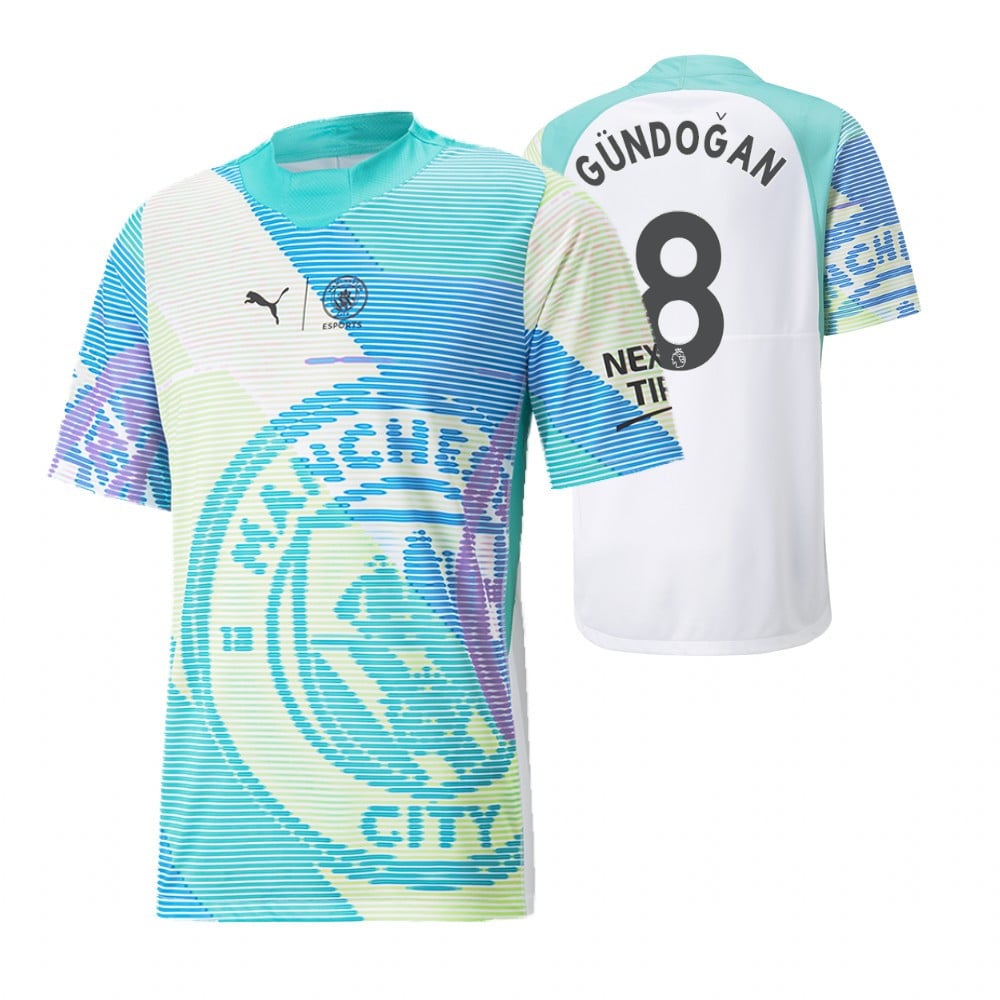 ilkay Gundogan 8 Manchester City 2022-23 Esports Jersey – Sky Blue, Men