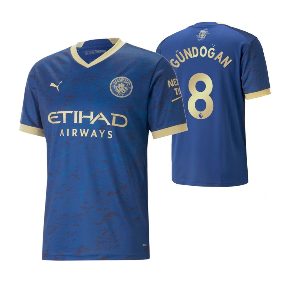 ilkay Gundogan 8 Manchester City 2023 Chinese New Year Graphic Jersey – Royal