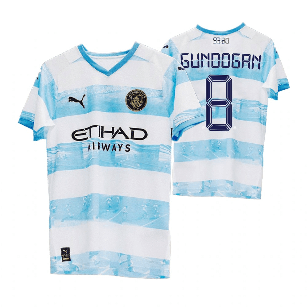 ilkay Gundogan 8 Manchester City 9320 Anniversary Pre Match Special Edition Jersey