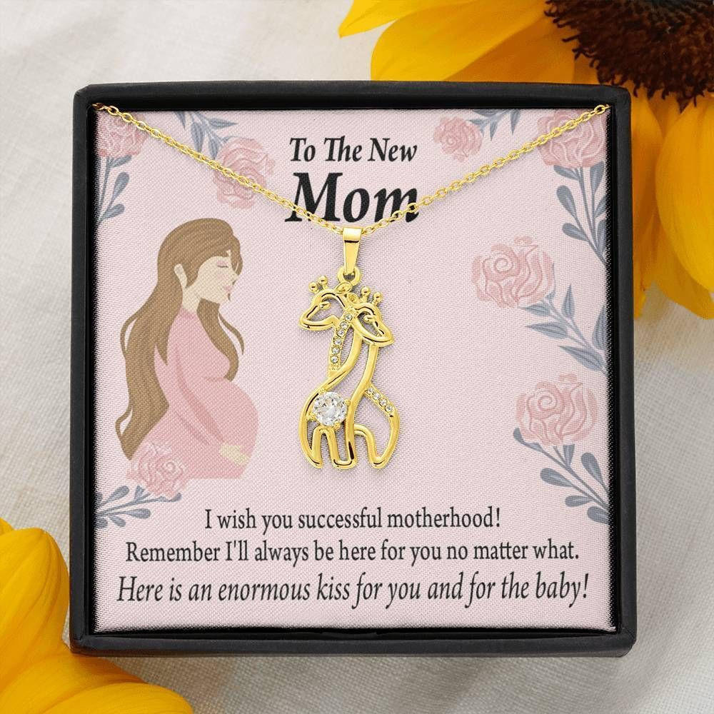 I’ll Always Be Here For You No Matter What Giraffe Couple Necklace Gift For Mom