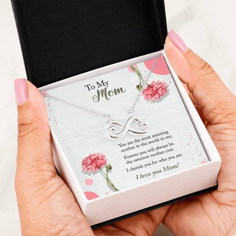 I’ll Love You Forever And Always Infinity Heart Necklace For Mom