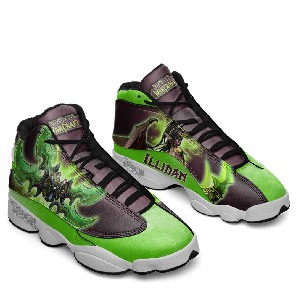 Illidan JD13 Sneakers World Of Warcraft Custom Shoes For Fans