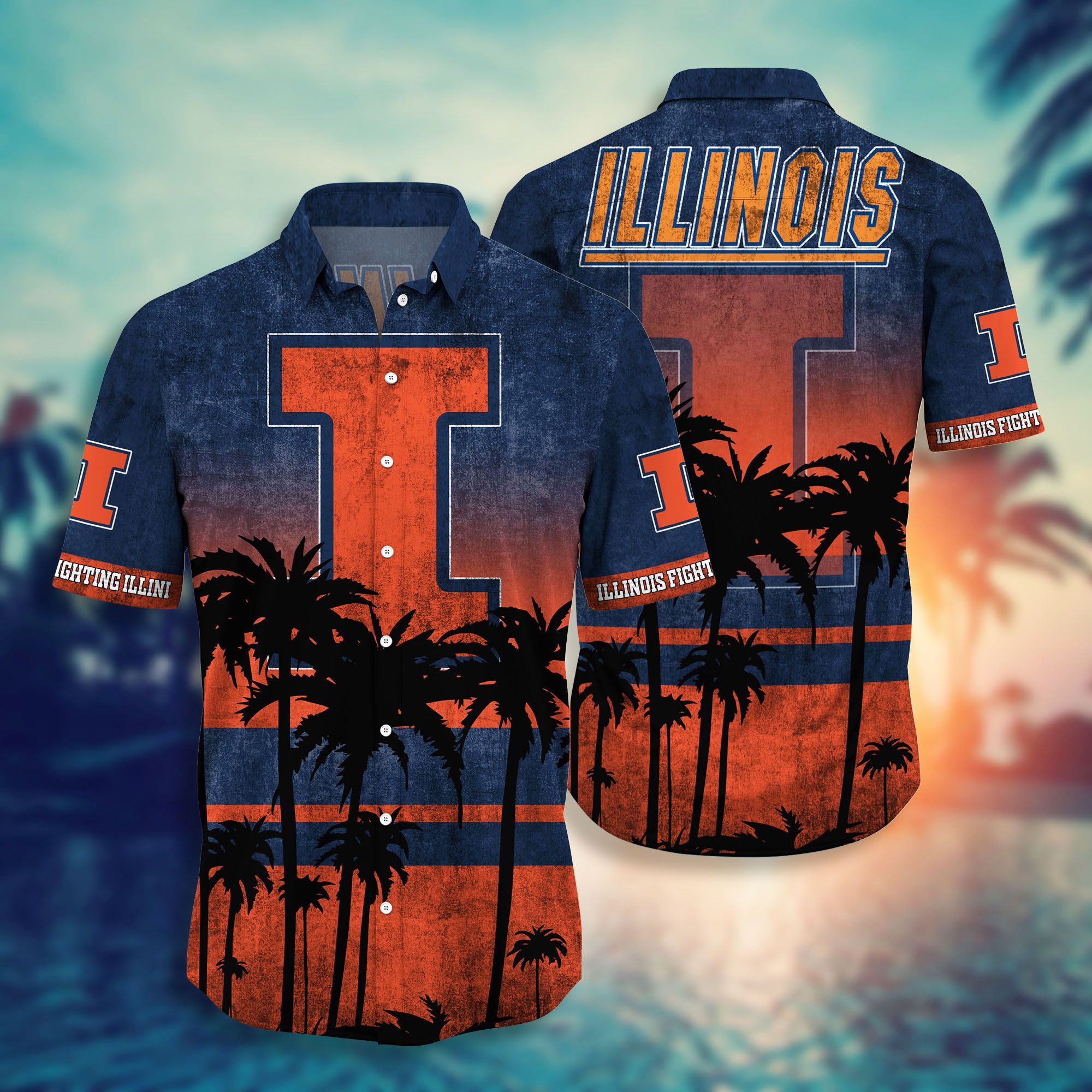 Illinois Fighting Illini Hawaii Shirt Style Hot Trending Summer