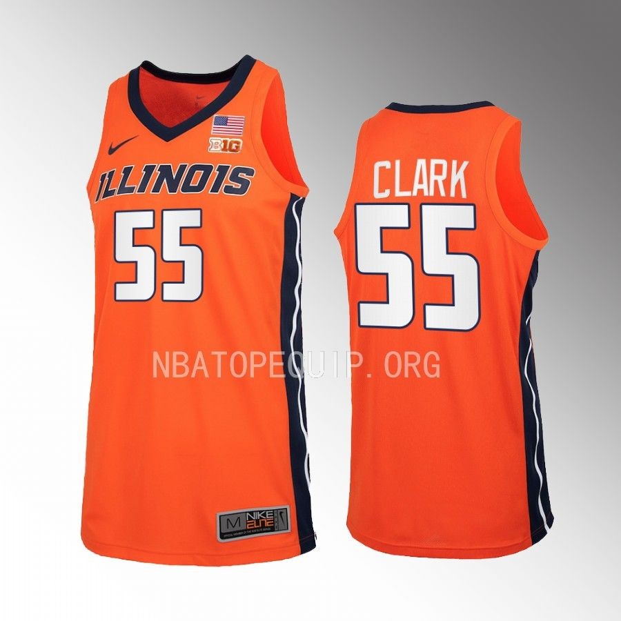 Illinois Fighting Illini Skyy Clark Jersey 2022-23 Orange Uniform