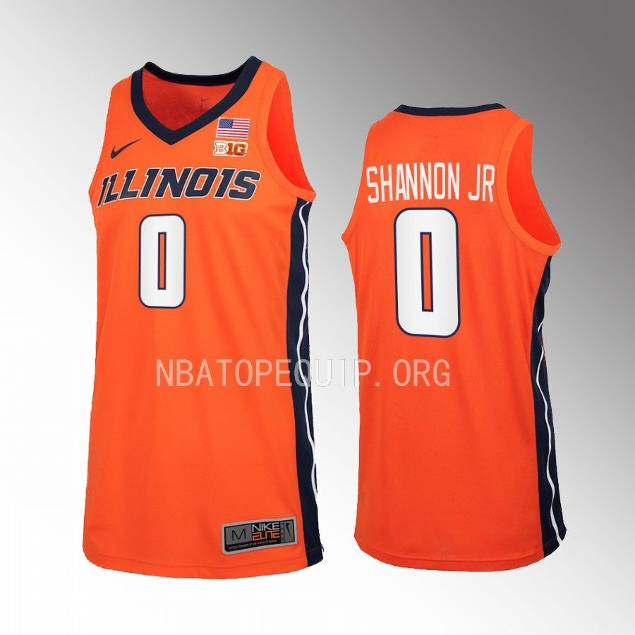 Illinois Fighting Illini Terrence Shannon Jr. Jersey 2022-23 Orange Uniform