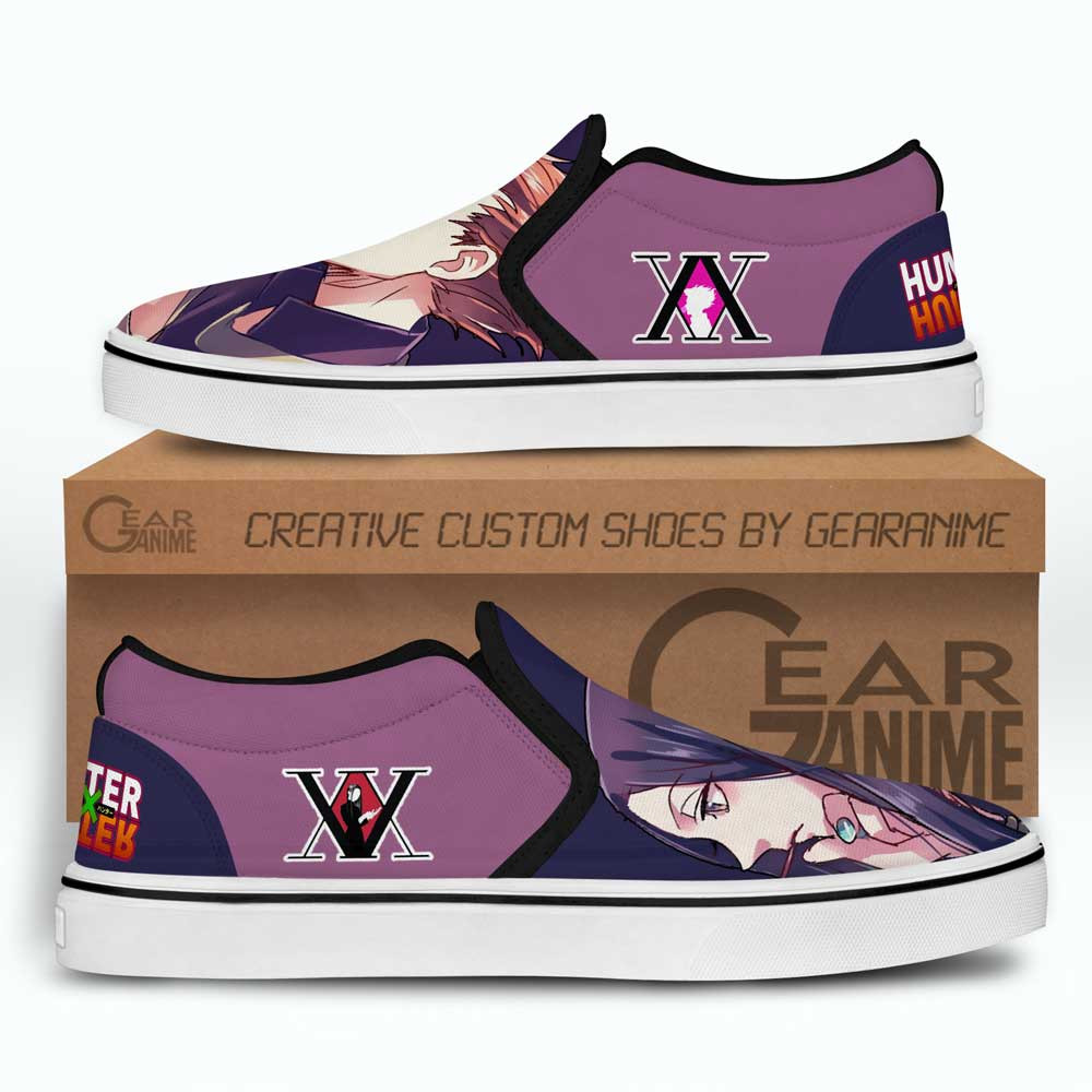Illumi & Hisoka Slip-On Shoes Canvas Custom Anime Hunter x Hunter Shoes