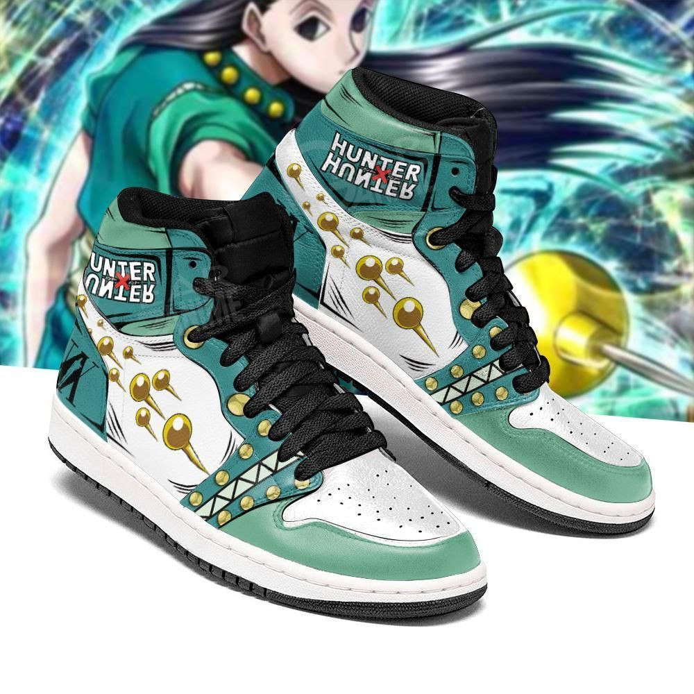 Illumi Zoldyck Hunter X Hunter Anime 1 High Top Air Jordan Sneaker, Air Jordan Hightop