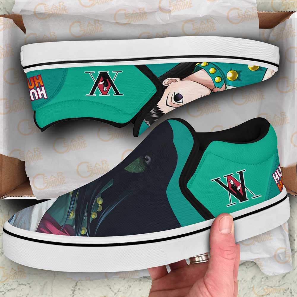 Illumi Zoldyck Slip-On Shoes Canvas Custom Anime Hunter x Hunter Shoes