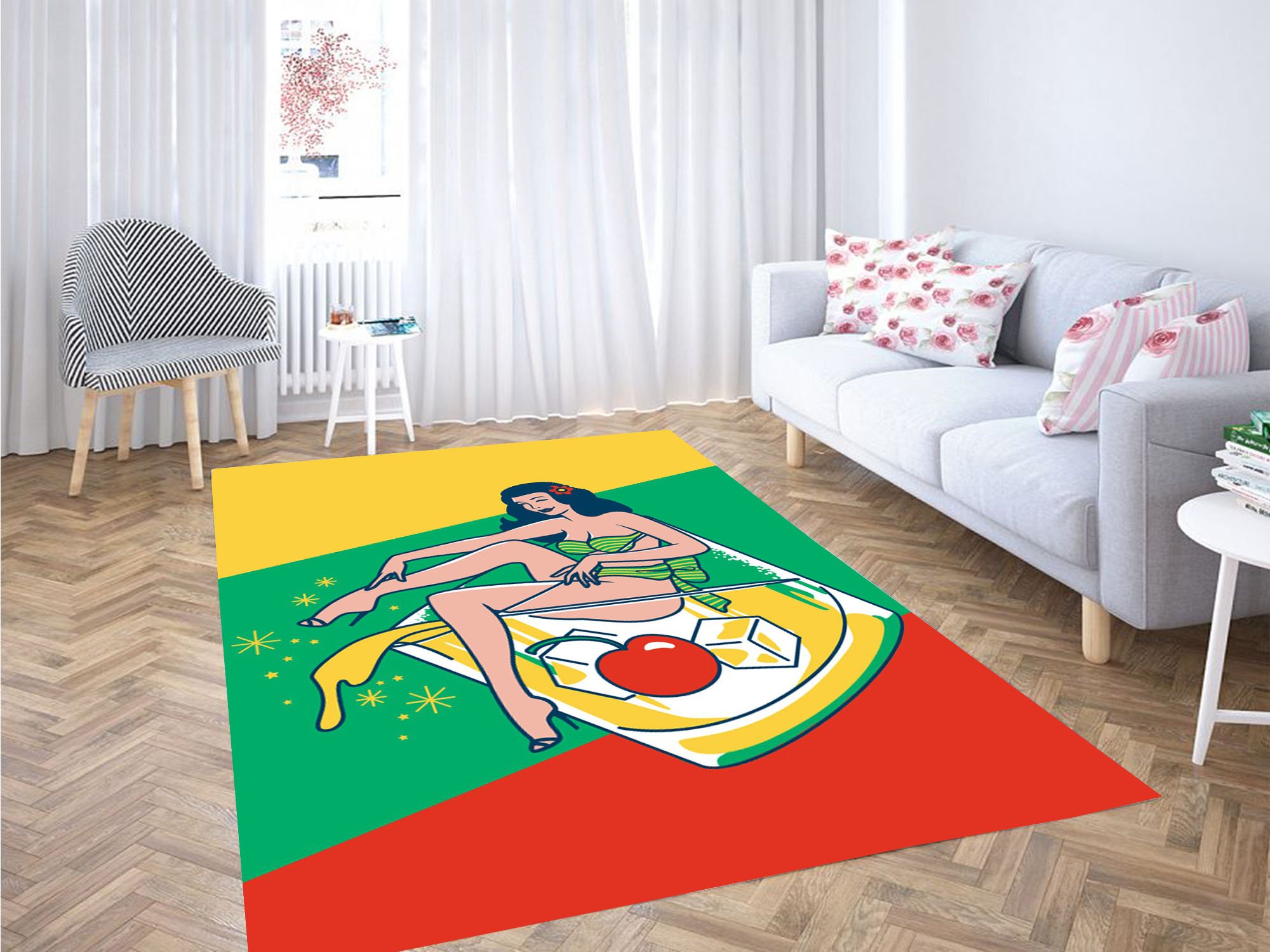 Illustration Lana Del Rey Carpet Rectangle Rug