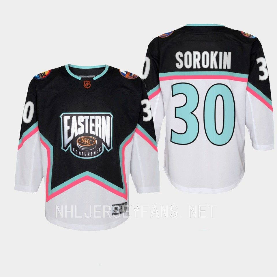 Ilya Sorokin 30 New York Islanders 2023 All-Star Game Stitched Jersey Black Equipment
