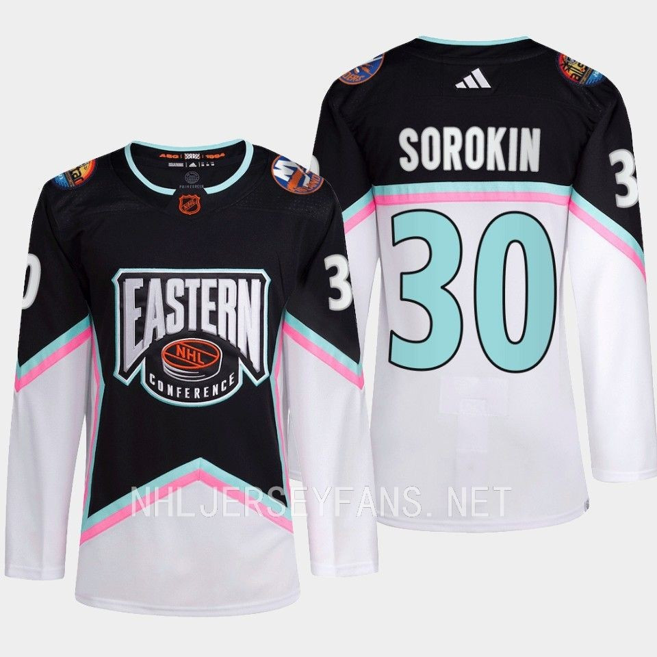 Ilya Sorokin 30 New York Islanders Black Stitched Jersey 2023 All-Star Eastern Conference