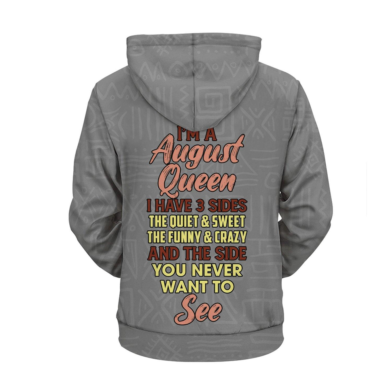 I’M A Black August Queen All Over Printed Hoodie