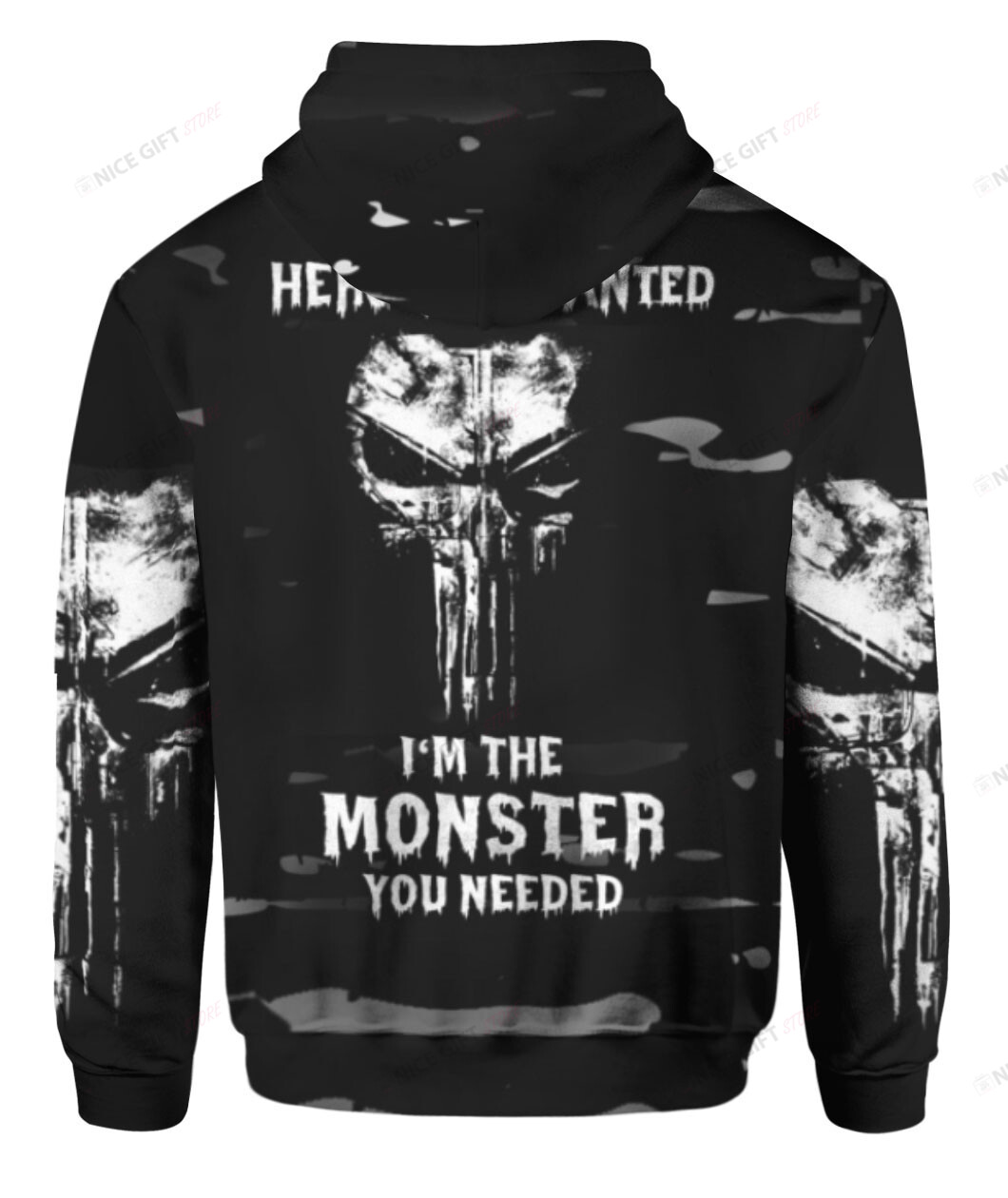 I’m Not The Hero You Wanted I’m The Monster You Needed 3D Hoodie Gift For Fans