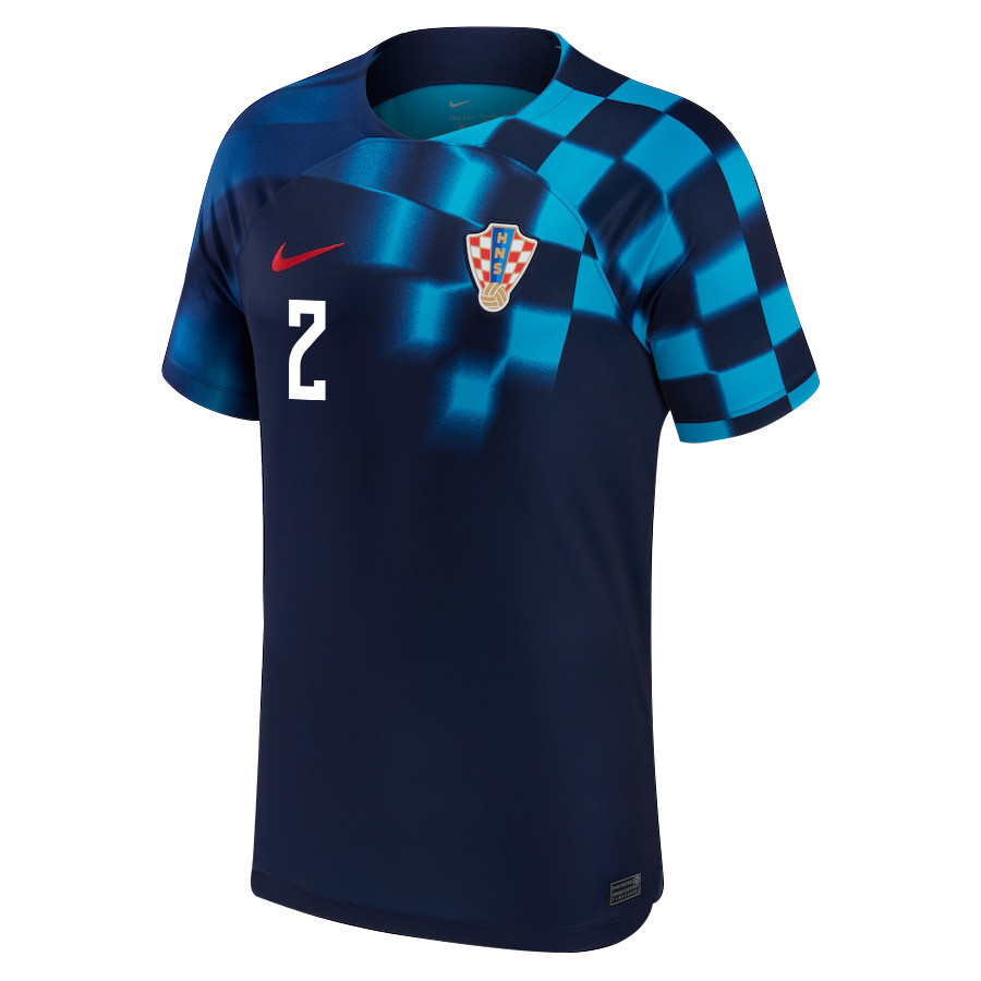 ?ime Vrsaljko 2 Croatia National Team 2022-23 Qatar World Cup- Away Youth Jersey