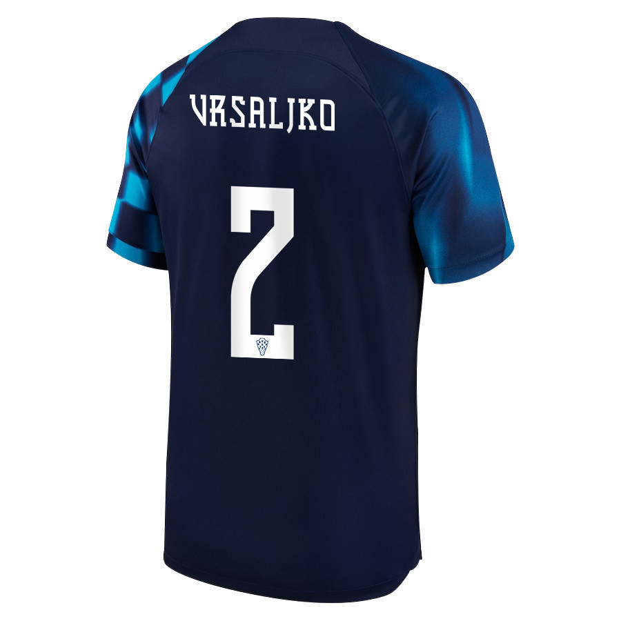 ?ime Vrsaljko 2 Croatia National Team 2022-23 Qatar World Cup- Away Youth Jersey