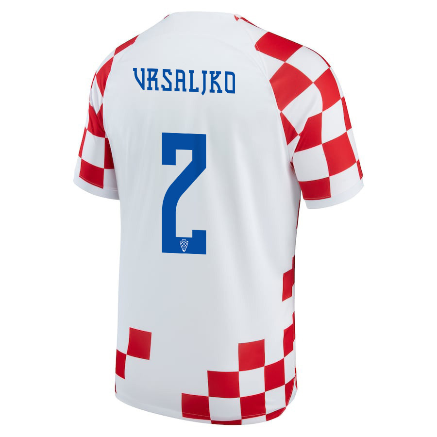 ?ime Vrsaljko 2 Croatia National Team 2022-23 Qatar World Cup- Home Men Jersey