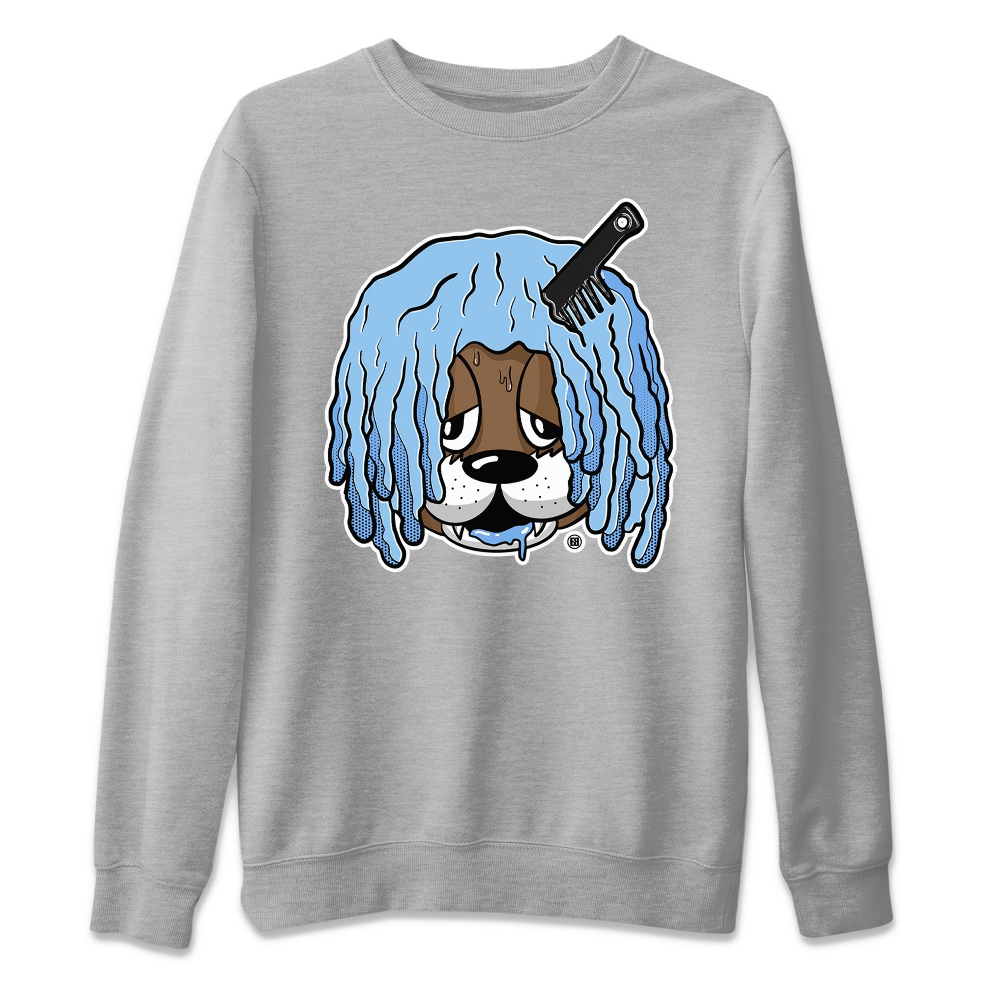 Impatient Bear Unisex Sweater – Air Jordan 1 University Blue, Sneakers Matching Sweater