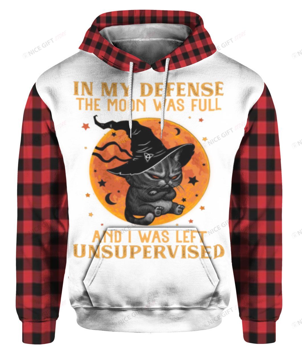 In My Defense The Moon Was Full And I Was Left Unsupervised 3D Hoodie Gift For Fans