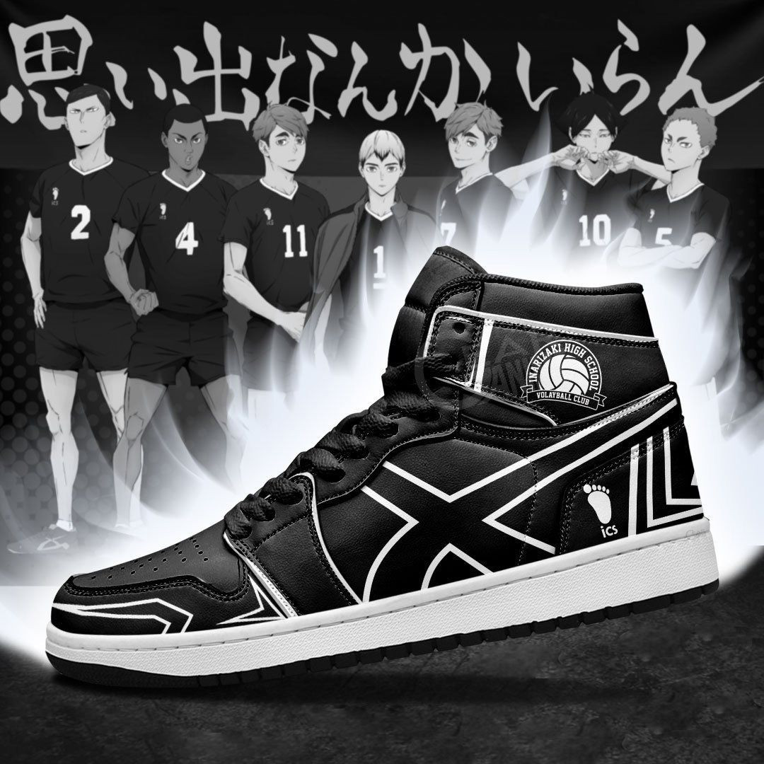 Inarizaki High Haikyuu Anime 1 High Top Air Jordan Sneaker, Air Jordan Hightop