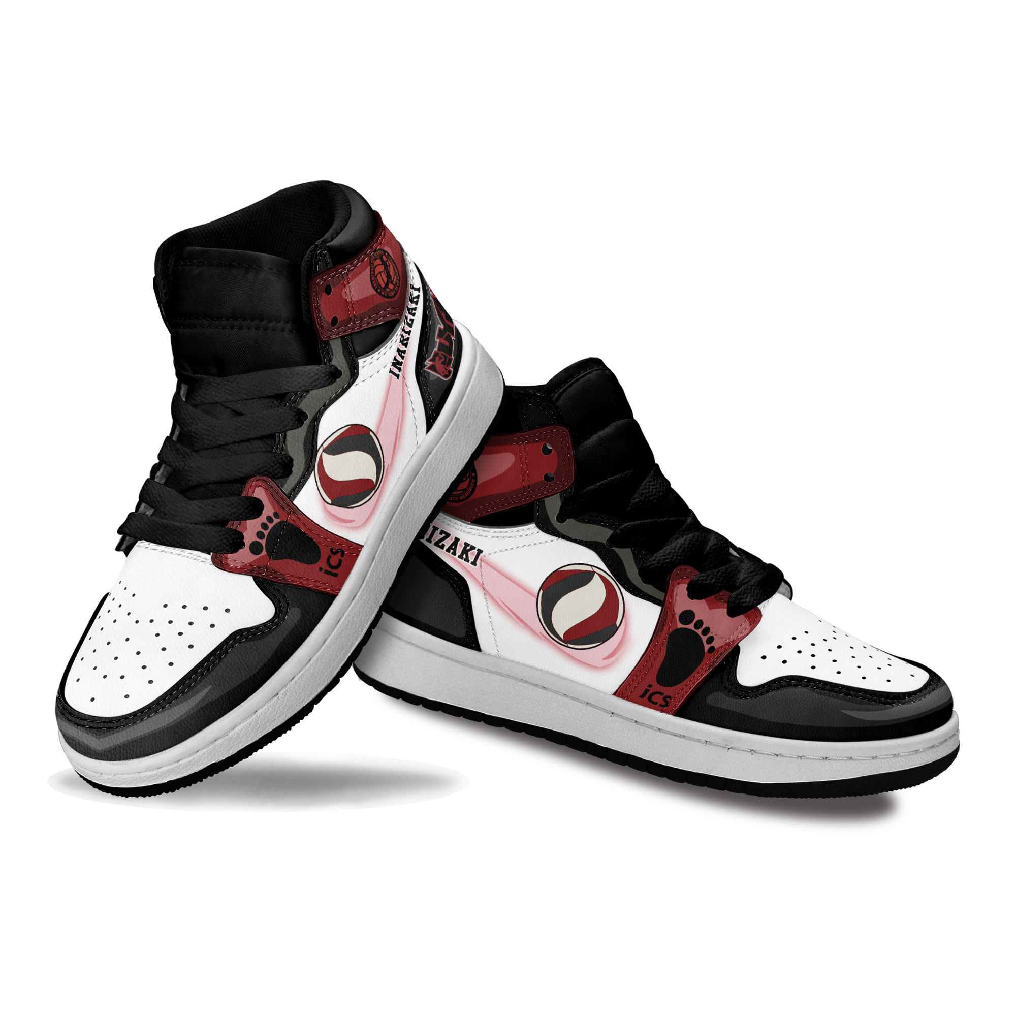 Inarizaki Kids Sneakers Custom Haikyuu Anime Shoes For Kids