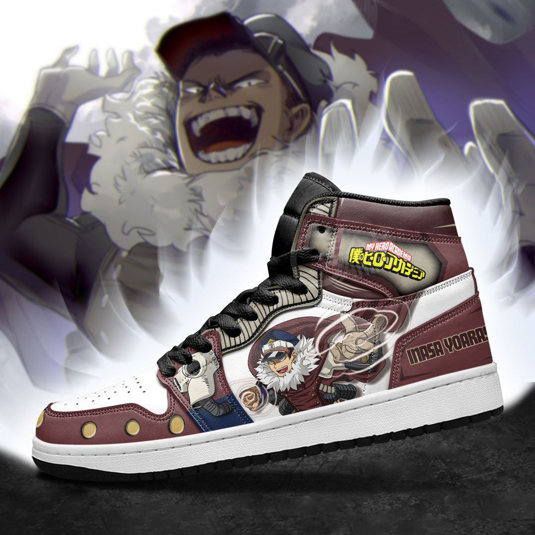 Inasa Yoarashi My Hero Academia anime High Top Air Jordan Sneaker, Air Jordan Hightop