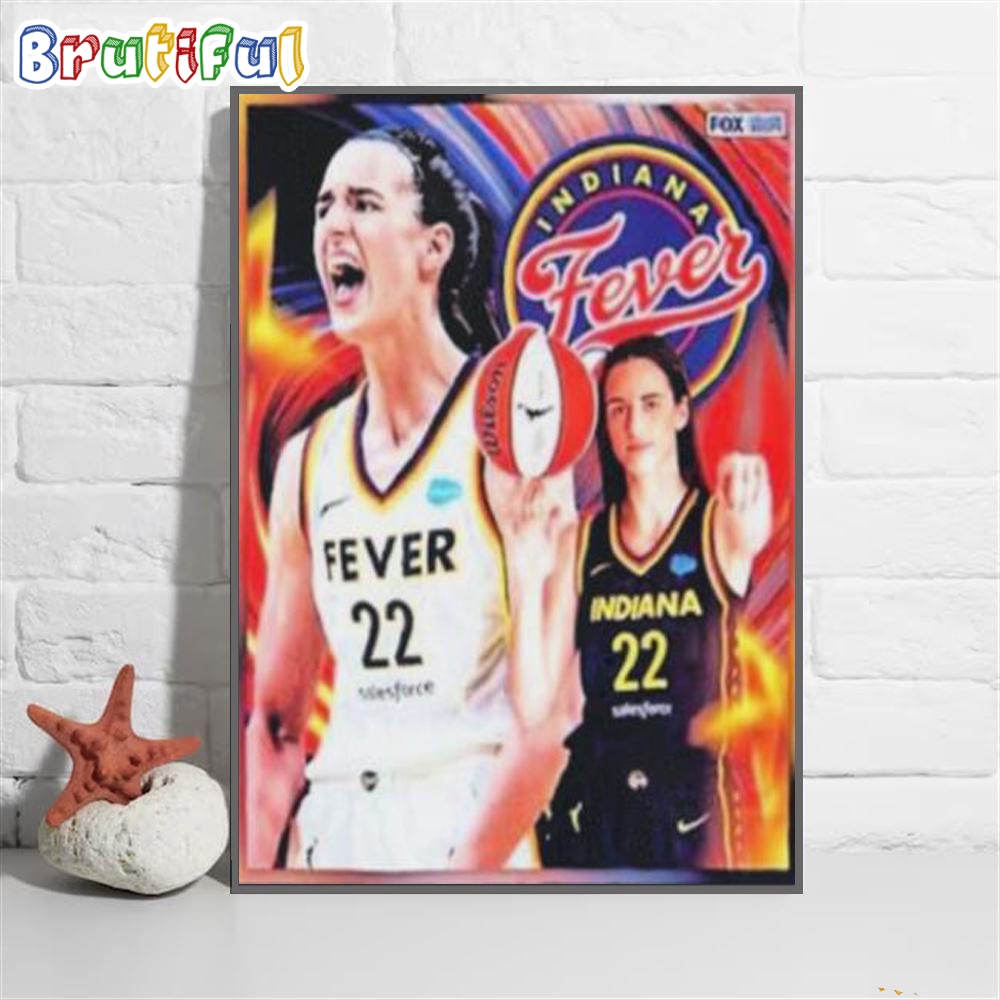 Indiana Fever Select Caitlin Clark With The First Pick In The 2024 WNBA Draft Poster Canvas