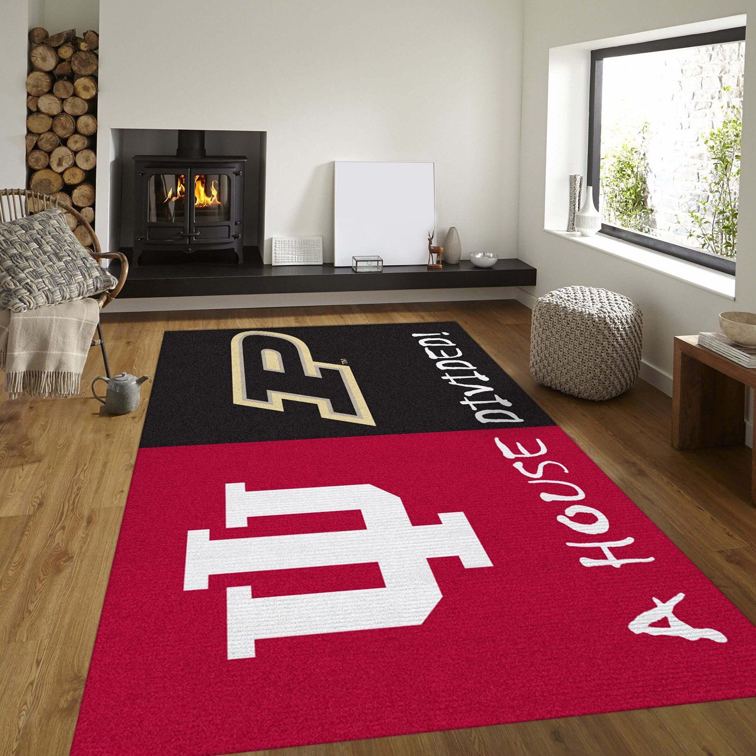 Indiana Ft Purdue Ncaa Rectangle Rug – Custom Size And Printing