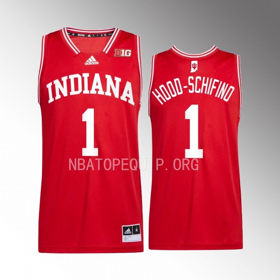 Indiana Hoosiers Jalen Hood-Schifino Jersey 2022-23 College Red Uniform