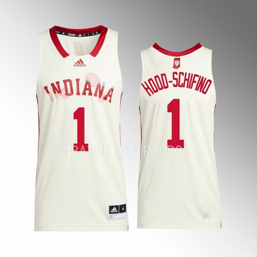 Indiana Hoosiers Jalen Hood-Schifino Jersey 2022-23 Honoring Black Excellence Cream Uniform