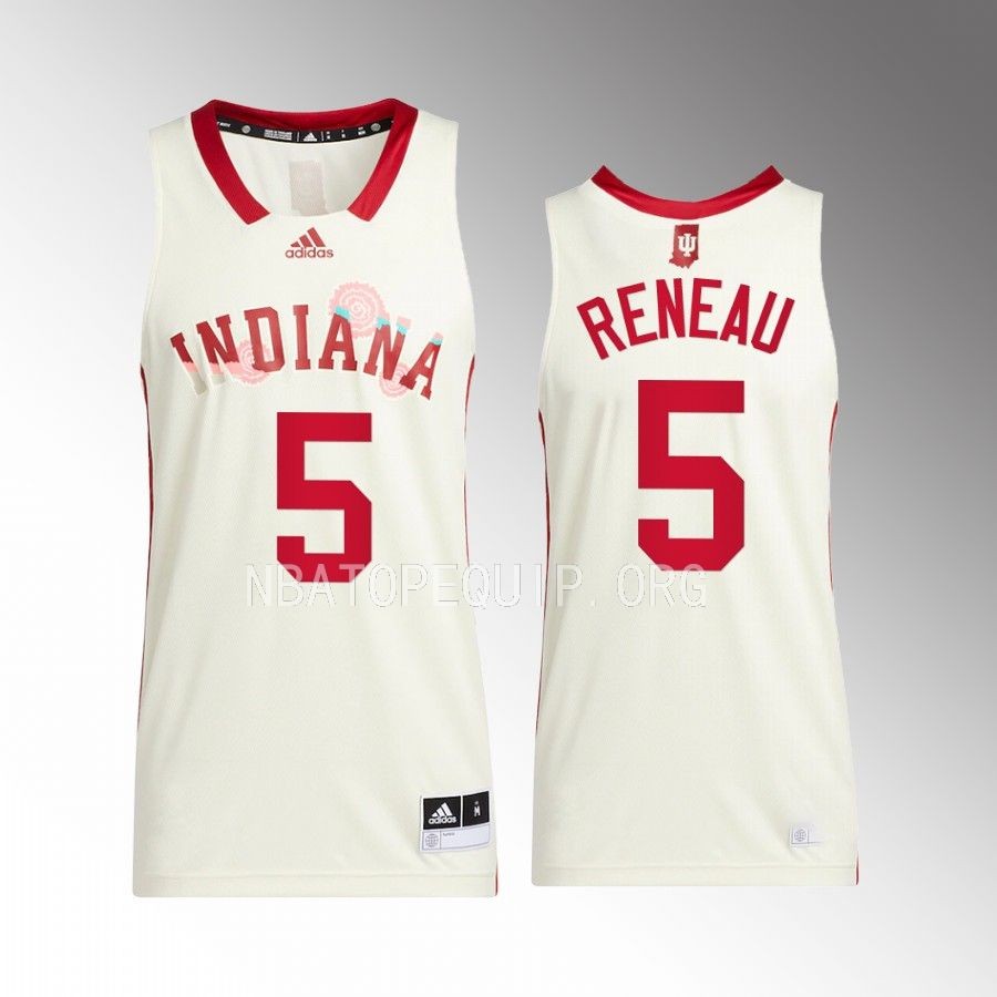 Indiana Hoosiers Malik Reneau Jersey 2022-23 Honoring Black Excellence Cream Uniform