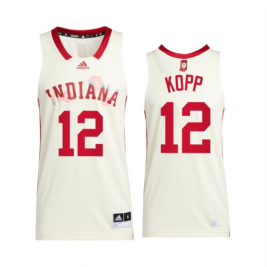 Indiana Hoosiers Miller Kopp Jersey 2022 Honoring Black Excellence Cream Uniform