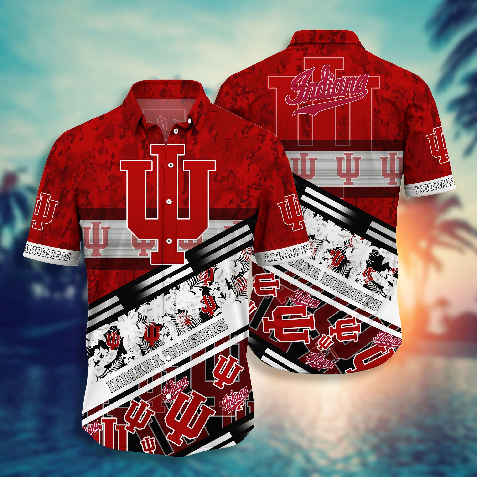 Indiana Hoosiers NCAA -Hawaii Shirt Style Hot Trending Summer-Hawaiian